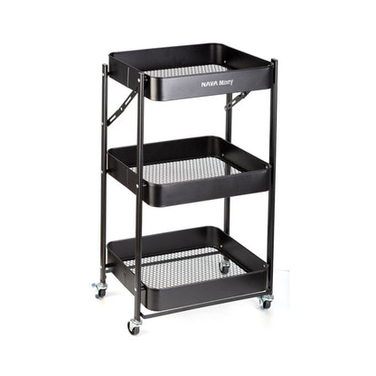 Carro de Cocina 10-170-061 Plegable – Negro 77×45×29 cm – Metal