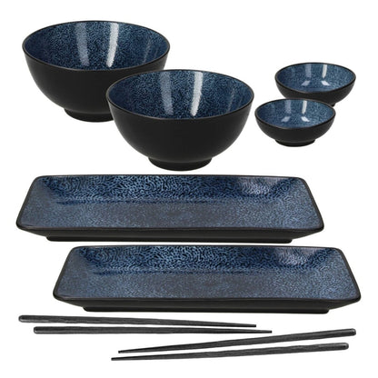 Set de Sushi 8 Piezas Futari en Porcelana – 25x12x13 cm | Elegancia Premium