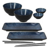Set de Sushi 8 Piezas Futari en Porcelana – 25x12x13 cm | Elegancia Premium