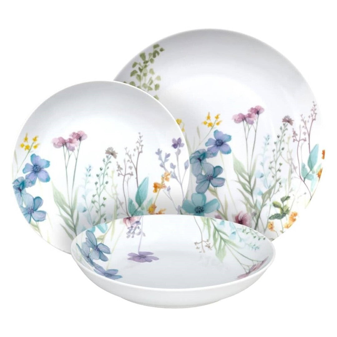 Vajilla Tognana Florenne 18 Piezas – Porcelana Diseño Floral