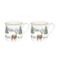 Mugs White Forest – Set 2 Piezas – 30cl – Porcelana – Tognana Navidad
