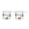 Mugs White Forest – Set 2 Piezas – 30cl – Porcelana – Tognana Navidad