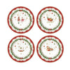 Platos Postre Magie Noël – Set 4 Piezas – 19 cm – Porcelana – Tognana Navidad