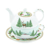Set Té para Uno White Forest – 35+35cl – Porcelana – Tognana Diseño Navidad
