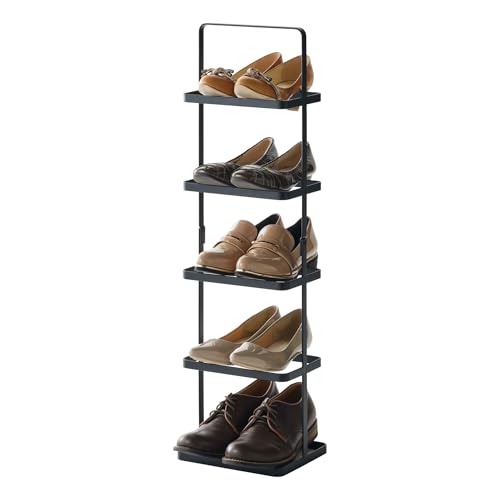 Zapatero Estrecho 2479 – Negro 77.5×22×18 cm – Acero