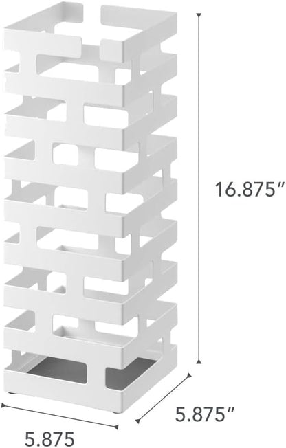 Paraguero Cuadrado 2362 Brick – Blanco 43×15×15 cm – Acero