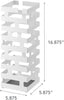 Paraguero Cuadrado 2362 Brick – Blanco 43×15×15 cm – Acero