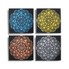 SET DE 4 CUADROS MANDALAS 30X30CM