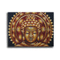 CUADRO BUDA DORADO MANDALA EFECTO BROCADO 30X40CM X 4