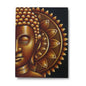 CUADRO MEDIO BUDA MANDALA DORADO 60X80CM