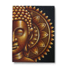 CUADRO MEDIO BUDA MANDALA DORADO 60X80CM