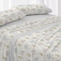JUEGO DE SABANAS TELA 544 GRIS BURRITO BLANCO 150 cm