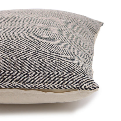 2x Funda de Cojín Clásico - Chevron Gris - 40x40cm