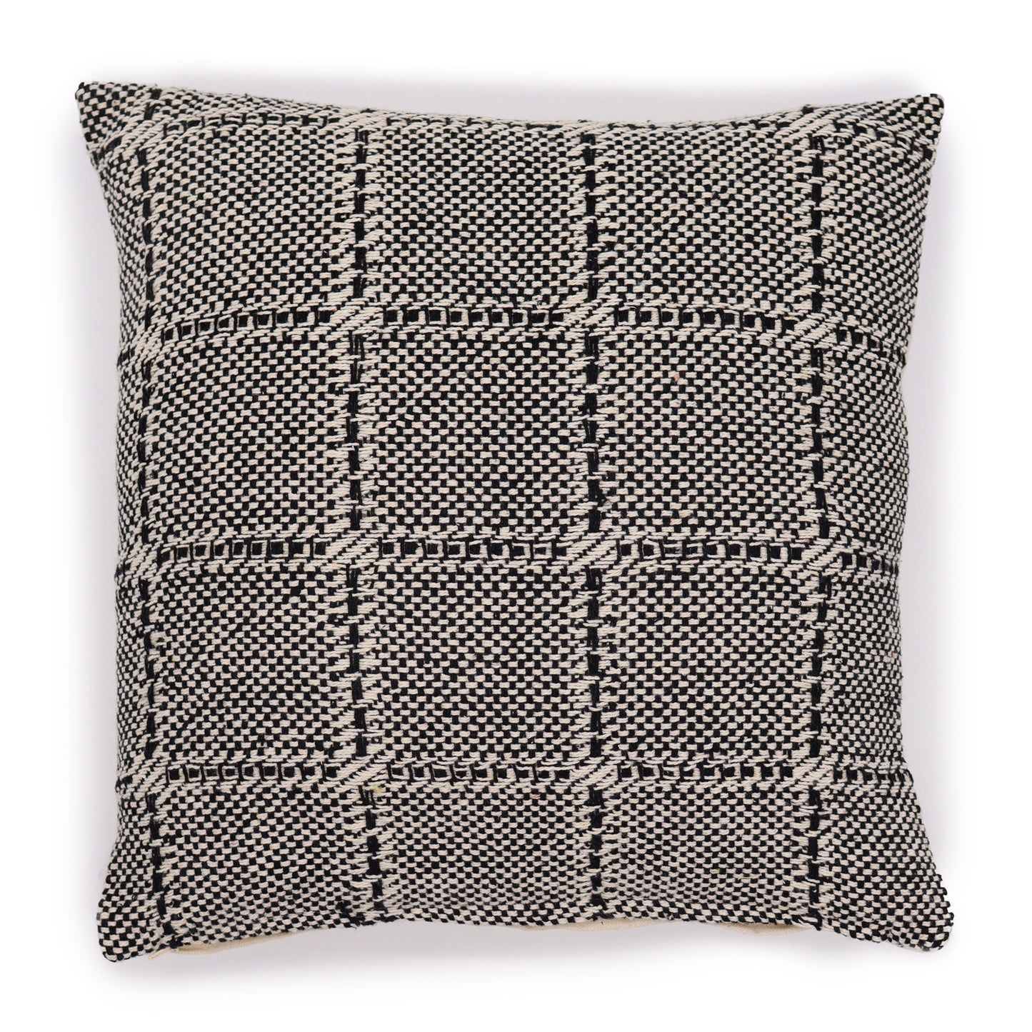 2x Funda de Cojín Clásico - Cuadros Gris - 40x40cm