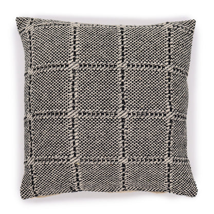 2x Funda de Cojín Clásico - Cuadros Gris - 40x40cm