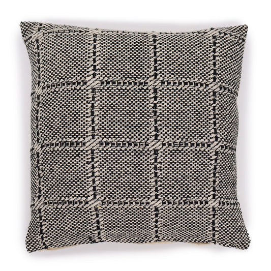 2x Funda de Cojín Clásico - Cuadros Gris - 40x40cm