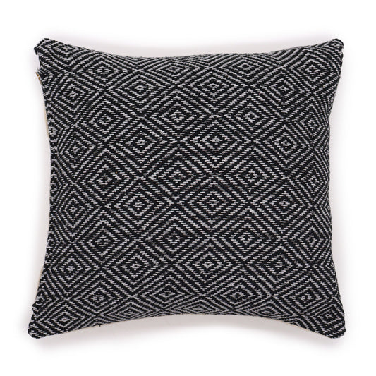 2x Funda de Cojín Clásico - Laberinto Negro - 40x40cm