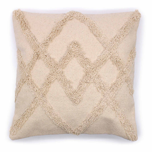 2x Funda de Cojín Clásico - Crema - 45x45cm
