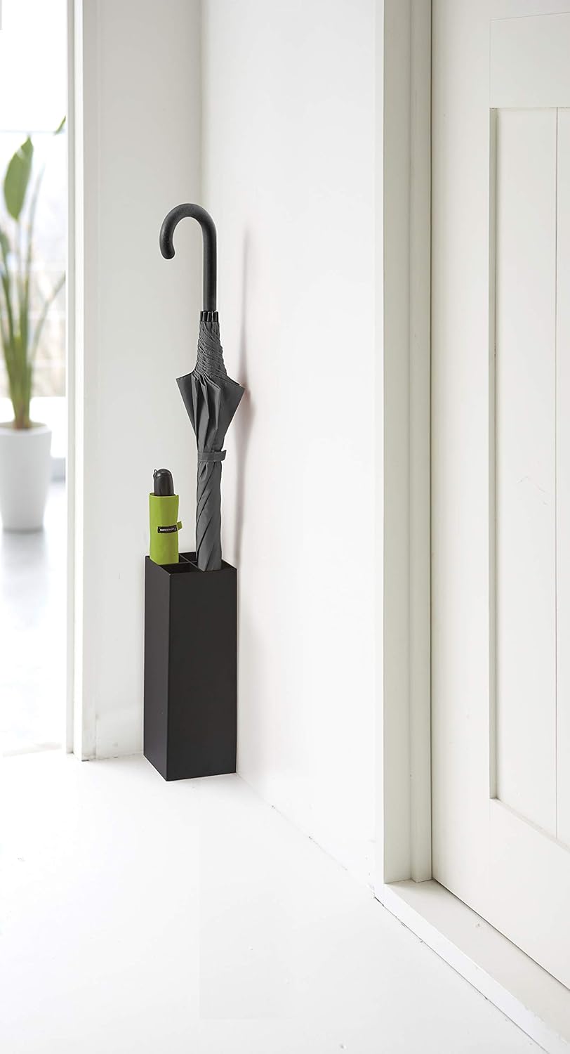 Paragüero Esquina 6719 – Negro 30×11 cm – Acero + Polipropileno
