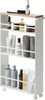 Carro de Cocina 3627 Tower – Blanco 80.5×47.5×13 cm – Acero + Madera
