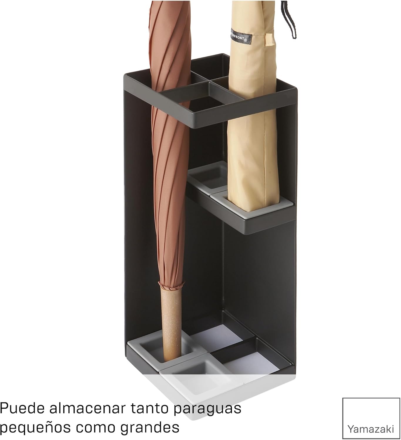 Paragüero Esquina 6719 – Negro 30×11 cm – Acero + Polipropileno