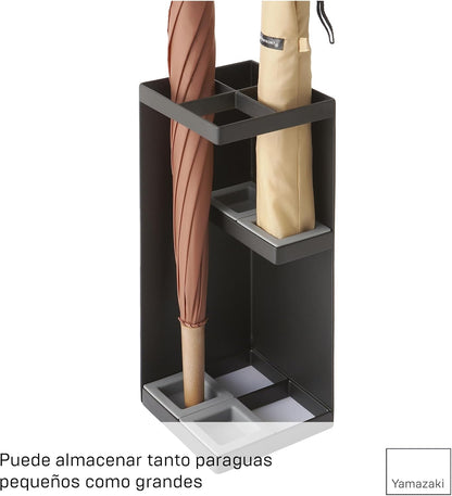 Paragüero Esquina 6719 – Negro 30×11 cm – Acero + Polipropileno