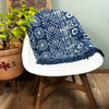 Manta Indigo Hecha a Mano - 170x120cm - Desi Stripes