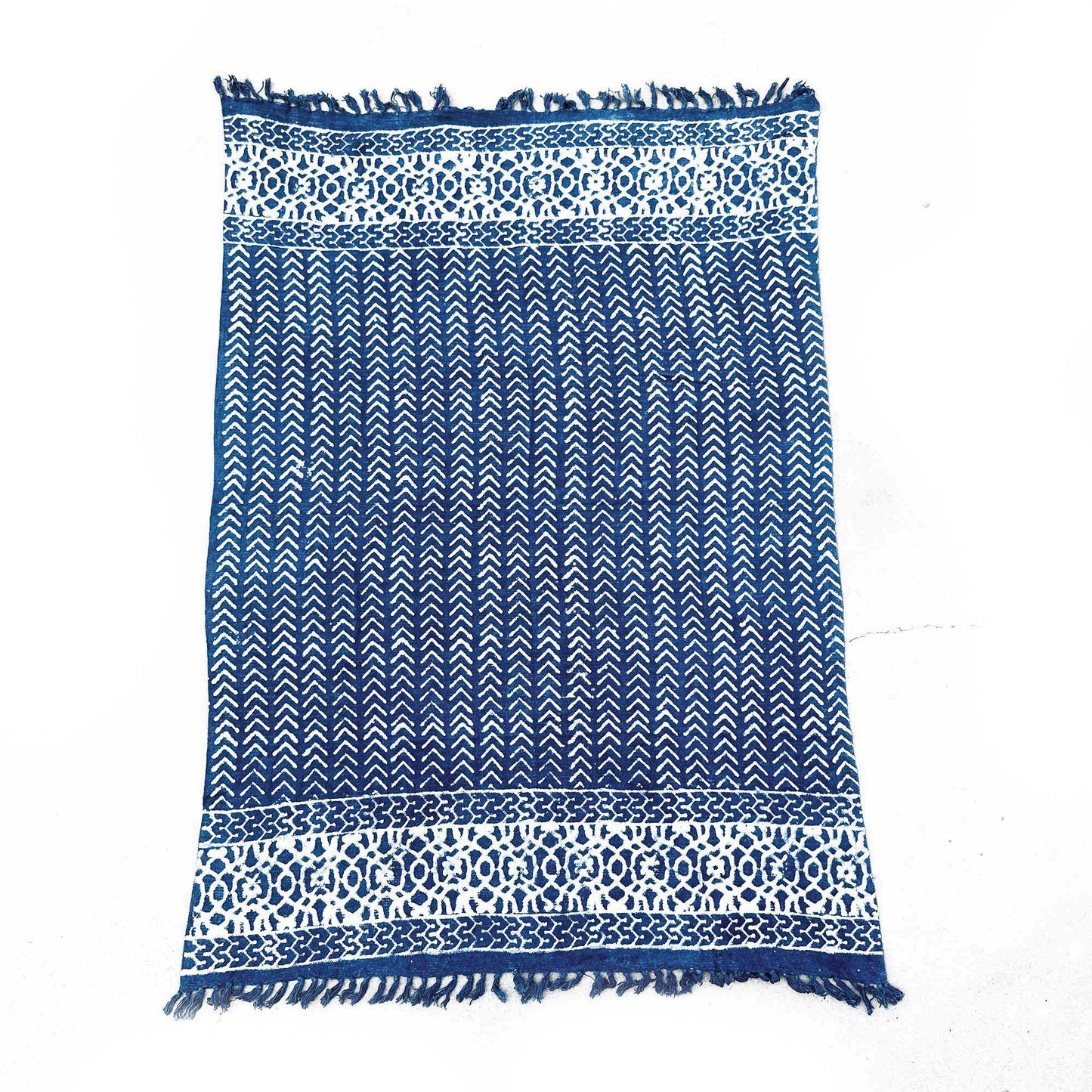 Manta Indigo Hecha a Mano- 170x120cm - Seedha Arrows