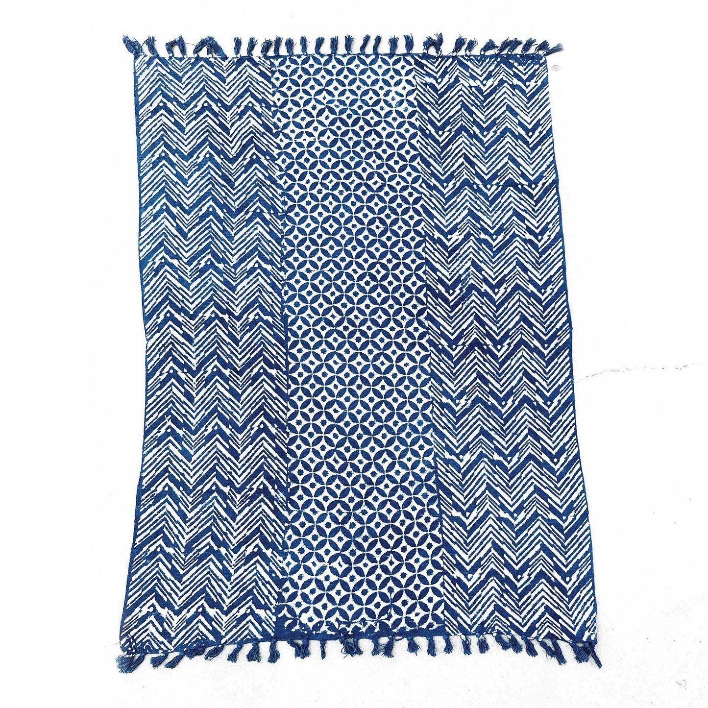 Manta Indigo Hecha a Mano - 170x120cm - Namoona Waves