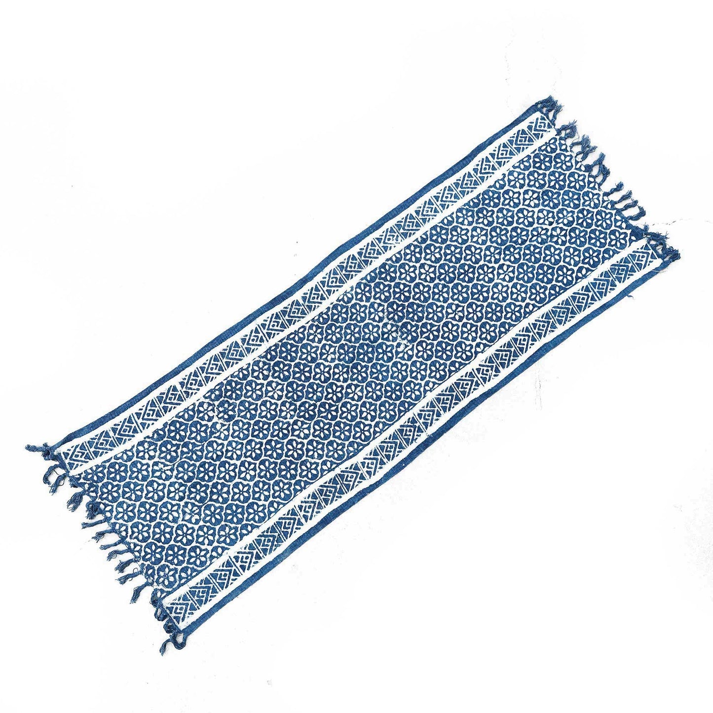 Manta Indigo Hecha a Mano - 170x60cm - Madjid Tiles
