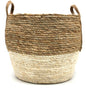 Maceta Red de Junco Blanco 36×29 cm