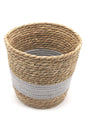 Maceta Red Cabrera Gris 22x23 cm de mimbre