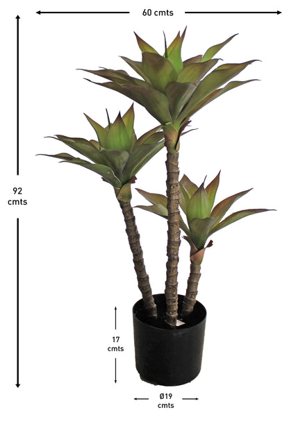 Árbol de Agave 3 Tallos para Exterior – 92 cm