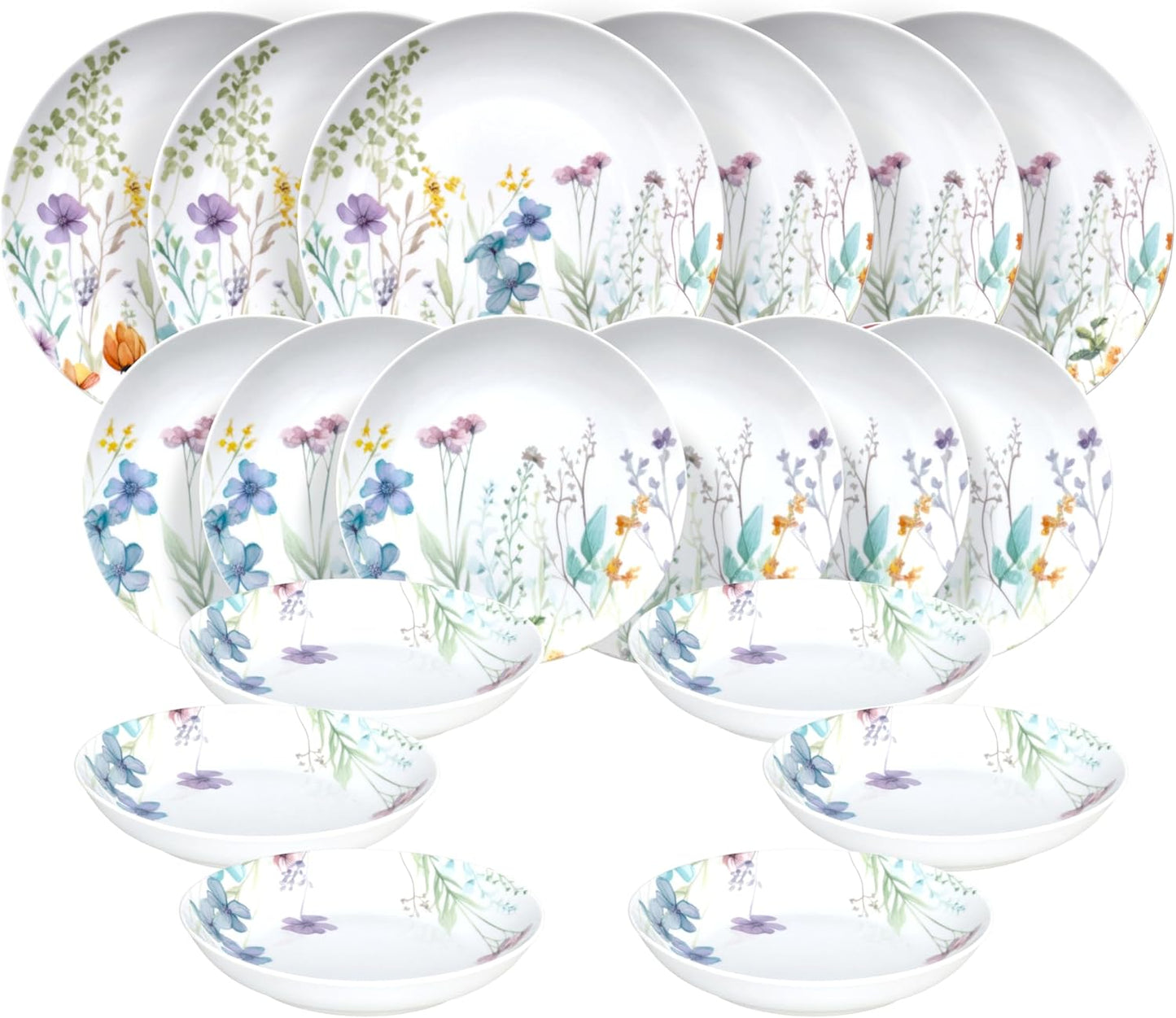 Vajilla Tognana Florenne 18 Piezas – Porcelana Diseño Floral