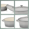 Cazuela Calido Oval con Tapa 33 × 26 cm – Kela Alemania