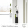 Paragüero Esquina 6719 – Negro 30×11 cm – Acero + Polipropileno