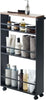 Carro de Cocina 3628 Tower – Negro 80.5×47.5×13 cm – Acero + Madera