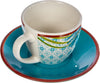 Tazas de Café con Plato Jungl – Set 6 Piezas – Porcelana – Tognana Diseño Tropical Italiano