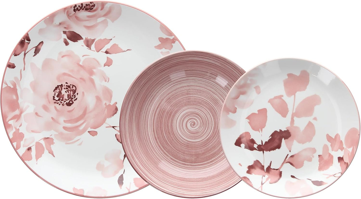 Vajilla Roselyn 18 Piezas – Porcelana – Tognana Diseño Italiano