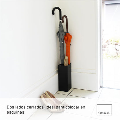 Paragüero Esquina 6719 – Negro 30×11 cm – Acero + Polipropileno