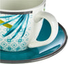 Tazas de Café con Plato Jungl – Set 6 Piezas – Porcelana – Tognana Diseño Tropical Italiano