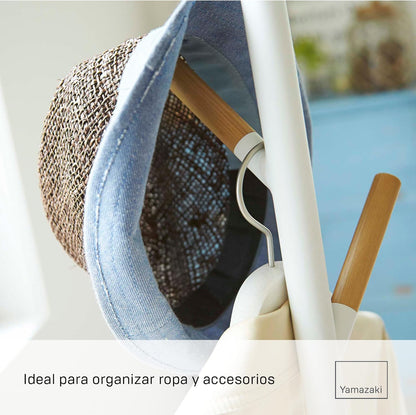 Colgador Árbol 2814 – Blanco 177×28 cm – Acero + Madera