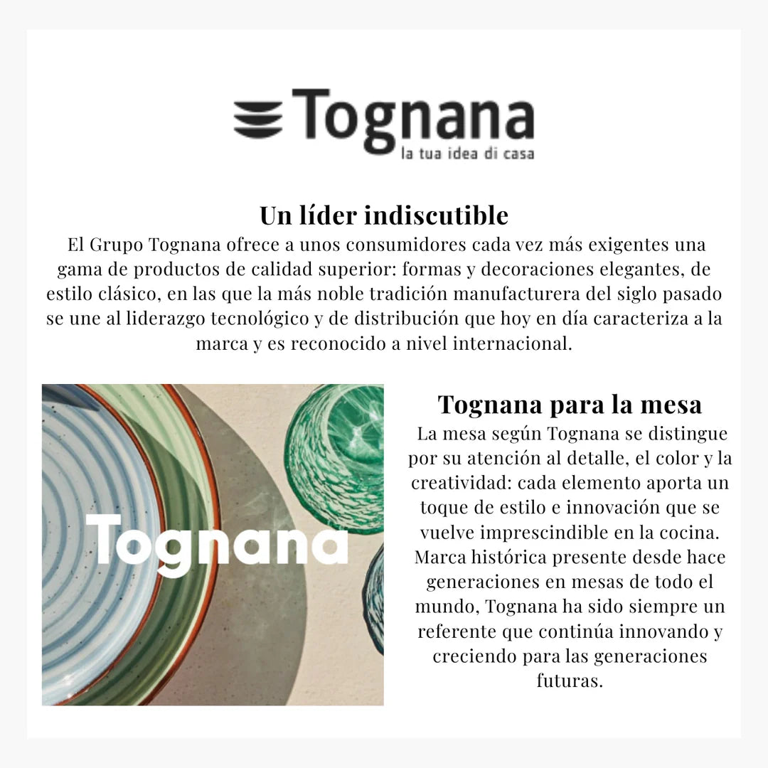 Vajilla Loira Coral 18 Piezas – Porcelana – Tognana Diseño Italiano