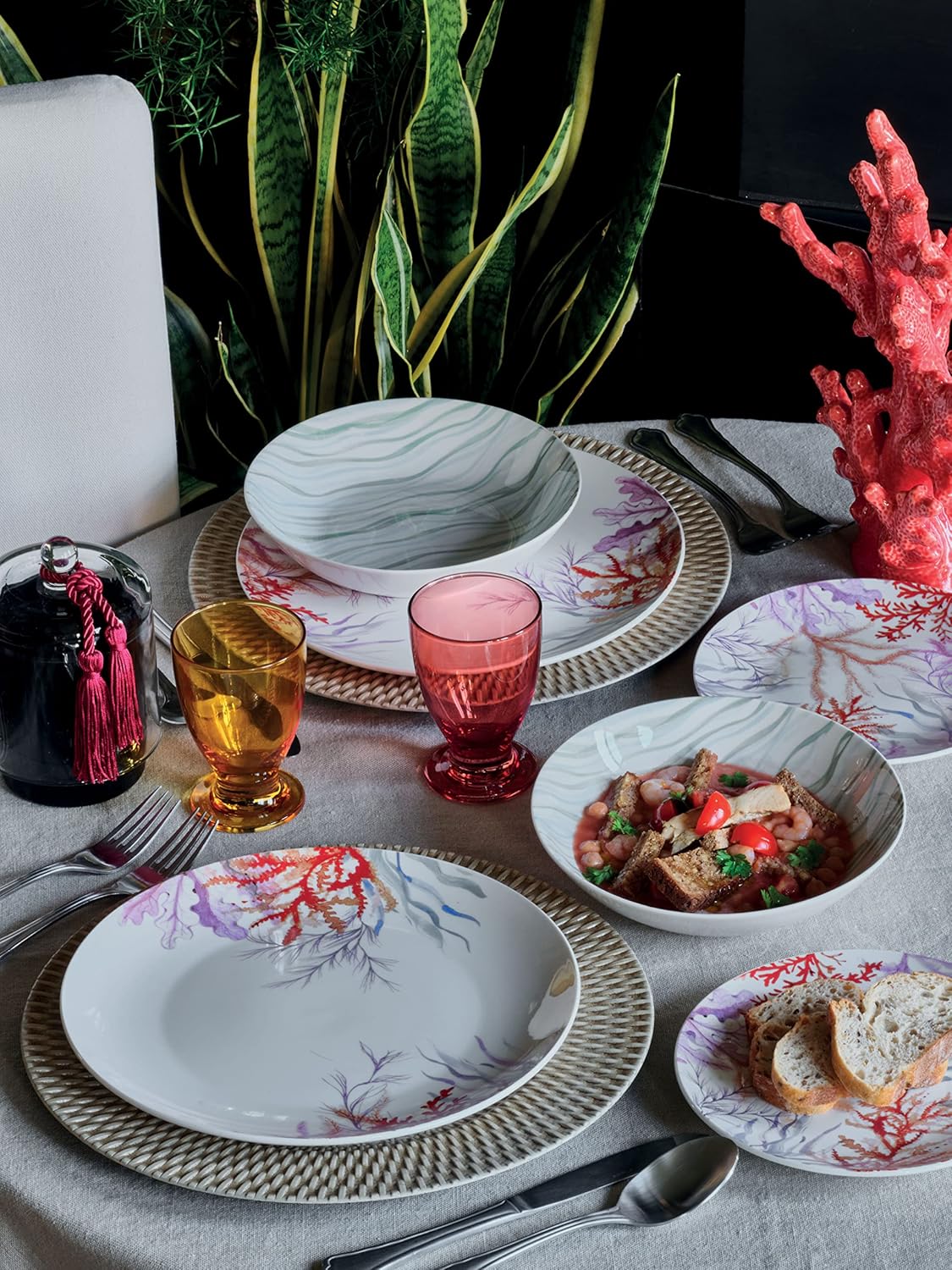 Vajilla Pacifico 18 Piezas – Porcelana – Tognana Diseño Italiano