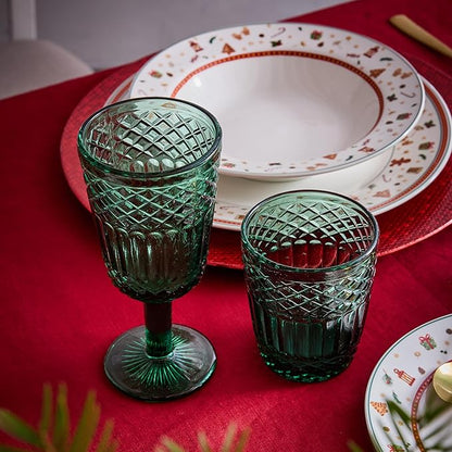 Set de 4 Copas Claire J3 N3585Q70778 – Verde 27 cl – Vidrio – Tognana