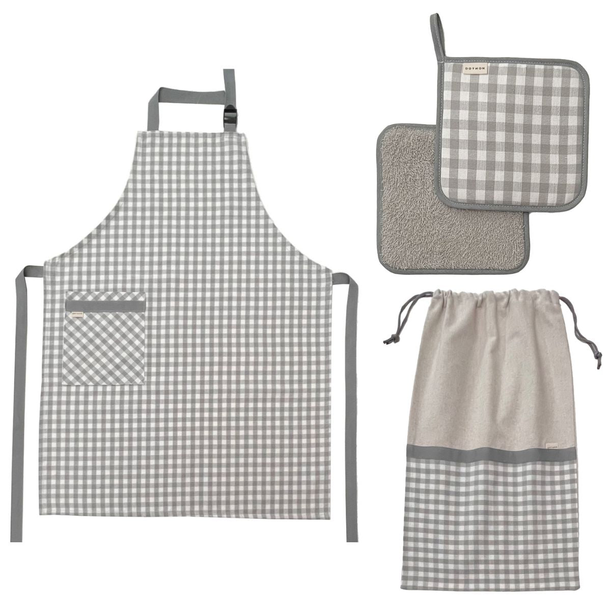 Conjunto Cocina 3 Piezas Arles Gris – Doymon