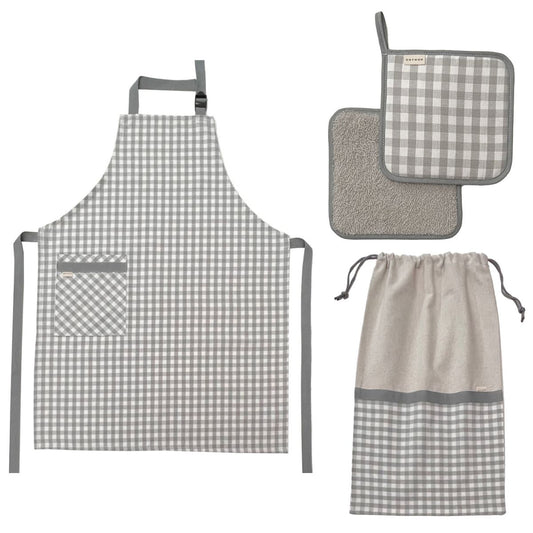 Conjunto Cocina 3 Piezas Arles Gris – Doymon