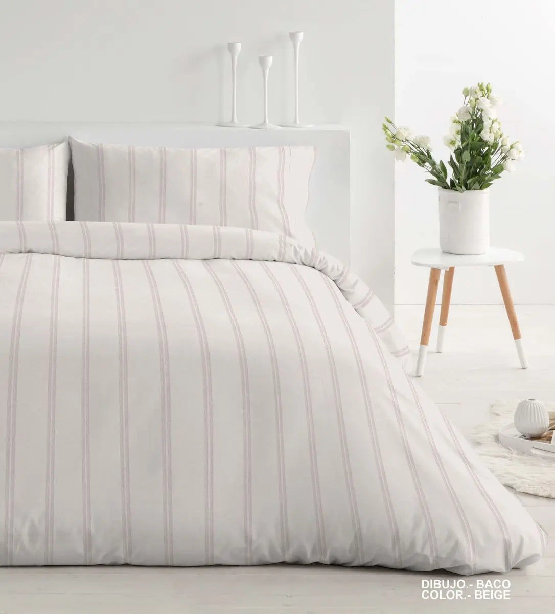 FUNDA NORDICA 2 PZS BACO BEIGE POLO POLO 105 cm