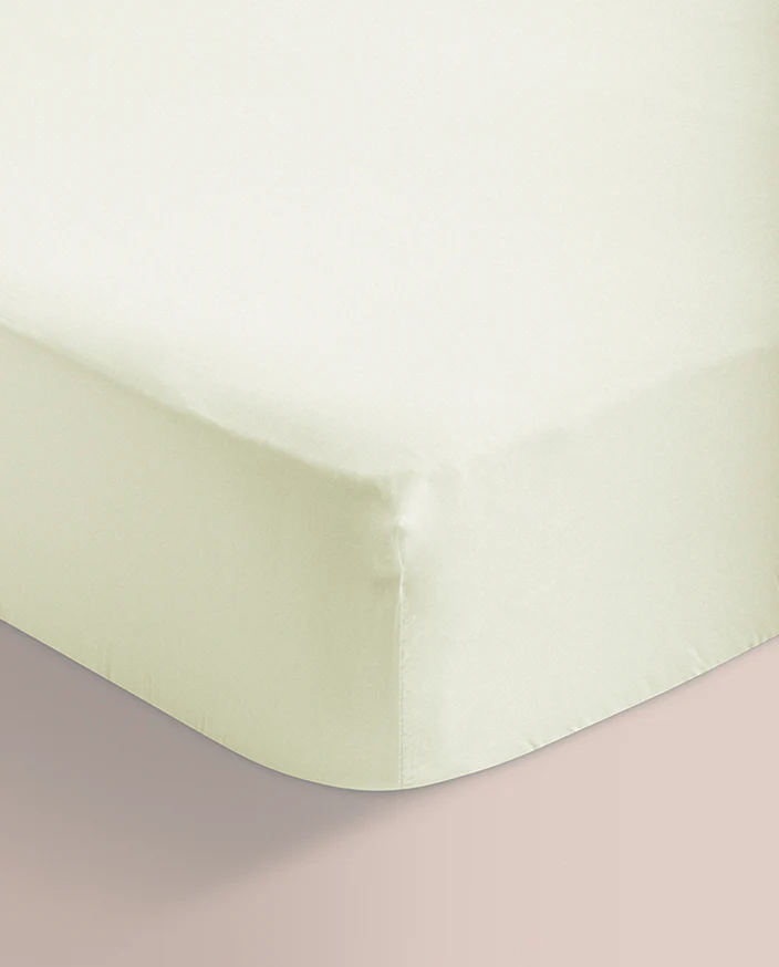 JUEGO SABANAS TELA 150 HILOS ELIA AMARILLO DON ALGODON 90 cm