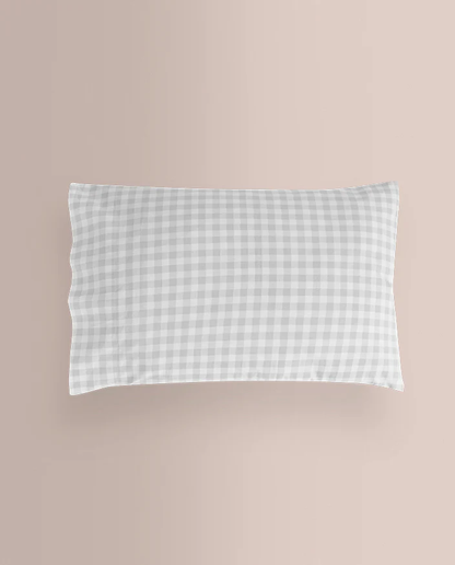 JUEGO SABANAS TELA 150 HILOS ELIA GRIS DON ALGODON 90 cm